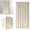 Beige, variant on 59x47in Soft Textured Fabric Door Curtain Metal Grommet Top Thermal Insulated Blackout Privacy Curtain Noise Reducing Room Divider