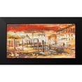 thumbnail image 2 of Florio, Luigi 14x9 Black Modern Framed Museum Art Print Titled - Tramonto su Roma, 2 of 5