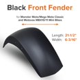 thumbnail image 3 of AlveyTech Black Front Fender for Monster Moto/Mega Moto Classic 105cc, Classic 1000w, MM-B80 80cc, Motovox MBX10, & MBX11 Mini Bikes, 3 of 7