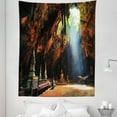 thumbnail image 1 of Colorful Tapestry, Sunbeam in Cave Building Tham Khao Luang near Phetchaburi Thailand, Fabric Wall Hanging Decor for Bedroom Living Room Dorm, 5 Sizes, Multicolor, by Ambesonne, 1 of 1