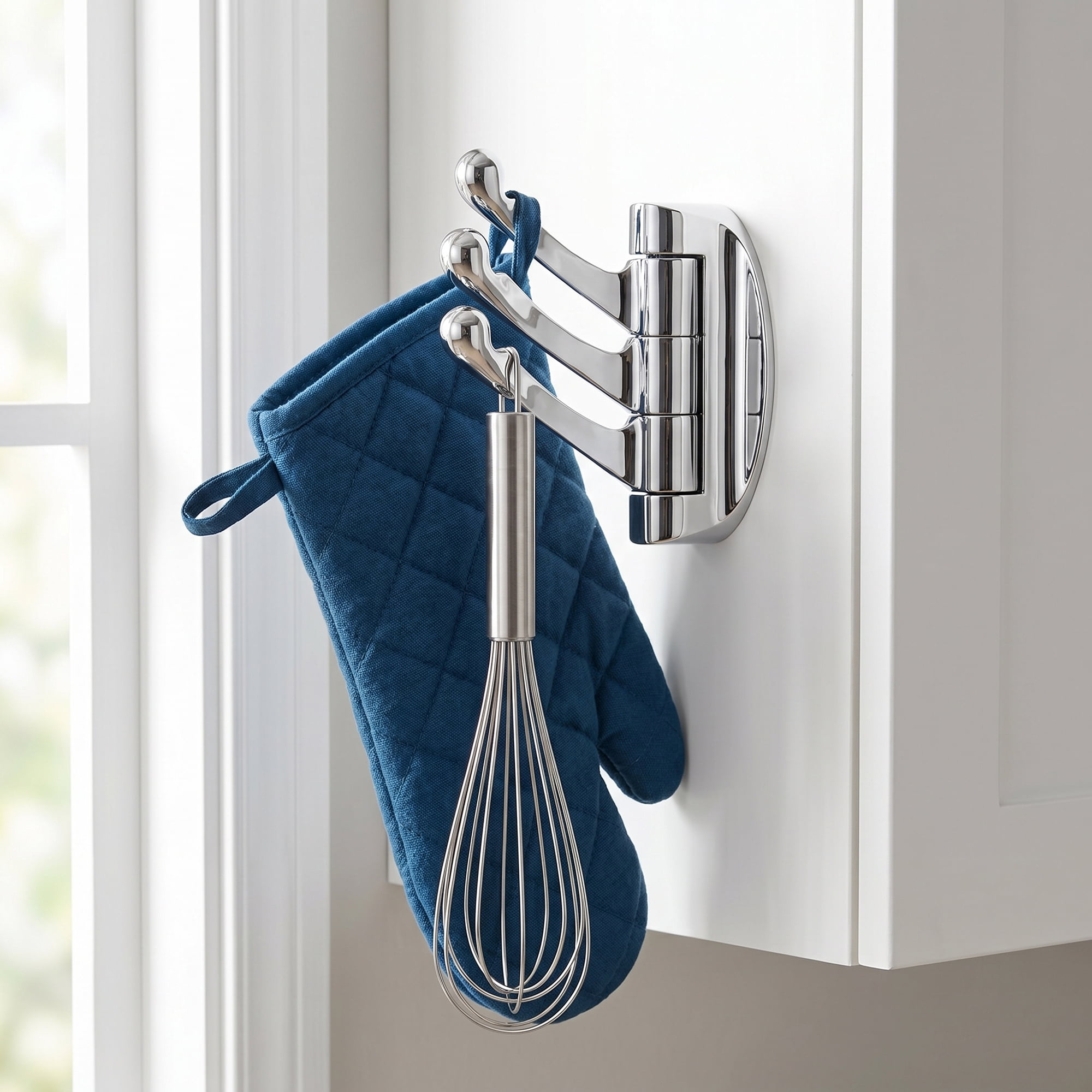 Unique Bargains 2Pcs Utility Hooks Metal Durable Hooks Silver