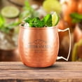 thumbnail image 4 of PERSONALIZED Stylish Bridesmaid Ultimate Gift: Custom Engraved Moscow Mule Mugs with Classic Round Rolled Rim and Sturdy Handle, Hammered Copper Finish 18 oz, Cupids Heart, Set of 4, 4 of 6