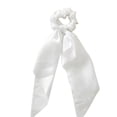 thumbnail image 1 of Women Girl Bow Satin Ribbon Ponytail Scarf Hair Tie Rope Scrunchies Elastic Band, 1 of 11