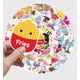 thumbnail image 2 of 100pcs Cute Cartoon Stickers, Stickers for Water Bottles - Pack | Animal Aesthetic Decals, Vinyl Waterproof Laptop, Guitar, Bike (Clear), 2 of 4