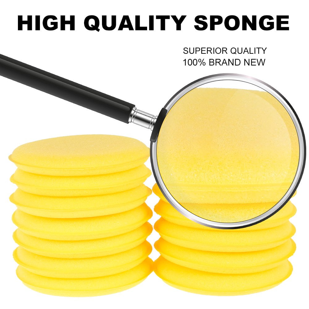 Éponge De Polis à La Main, Tampons Applicateurs De Cire En