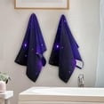 thumbnail image 4 of Dreamtimes Galaxy Soft Hand Towels 2-Piece Absorbent Bath Towel Decorative Fingertip Towels for Bathroom Gym Spa Hotel Beach Swimming Pool,14.4" x 28.3", 4 of 7