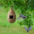 thumbnail image 6 of Gute Hummingbird Houses for Outside Hanging,Natural Grass Hanging Bird Hut,Hand Woven Hummingbird Nest,Large Wren Finch Bird House for Garden Window Outdoor Home Decoration,Grass Bird Hut, 6 of 9