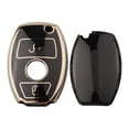 thumbnail image 5 of Soft TPU Car Key Cover Keychain Case For Mercedes For Benz For GLK For GLA W176 2 Button Remote Holder Accessories Black, 5 of 9