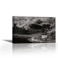 thumbnail image 1 of Autumn Trio II BandW - Contemporary Fine Art Giclee on Canvas Gallery Wrap - wall décor - Art painting - 27 x 18 Inch - Ready to Hang, 1 of 2