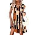 thumbnail image 3 of WIHOLL Casual Dresses for Women 2026 Spring Summer V Neck Ruffle Sleeve Sundress with Pockets Loose Fit, 3 of 11