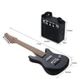 thumbnail image 2 of Yeacher 28 Inch Kids Children ST Electric Guitar Kit Maple Neck Paulownia Body with Mini Amplifier Guitar Bag Strap Pick String Audio Cable Right-Handed Style, 2 of 8