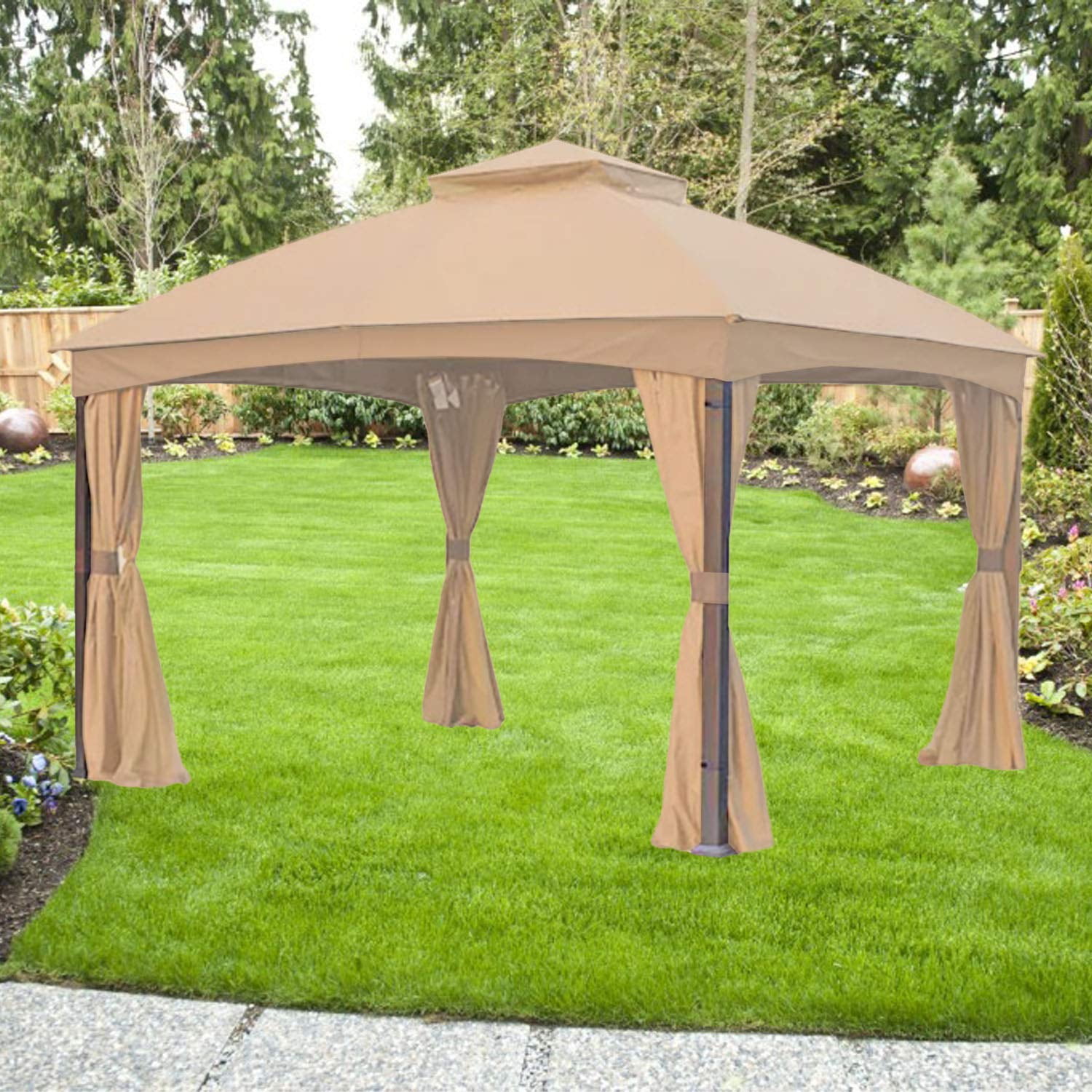 Garden Winds Replacement Canopy Top Cover Compatible with The Gazebo TPGAZ2303D TPGAZ2403-A-C - Riplock 350