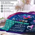 thumbnail image 6 of Soccer Blanket Gifts for Girls Ultra Soft Warm Flannel Throw Blankets Soccer Team Soccer Lover Gifts for Kids Teens Adults 50"x40", 6 of 6