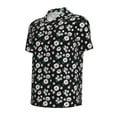 thumbnail image 3 of Daiia Daisies Flowers Pattern Men’s Polo Shirts,Solid Deck Shirt,Classic Fit, Breathable Cotton Polo for Casual and Sport Wear-Large, 3 of 9