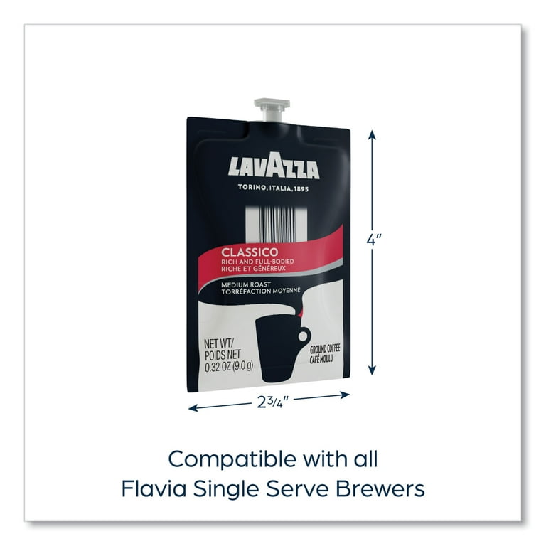 Classico Coffee Freshpack, Classico, 0.32 oz Pouch, 76/Carton Classico Coffee Freshpack, Classico, 0.32 oz Pouch, 76/Carton