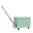 thumbnail image 2 of Katkuca Mobile Folding Cart With Lid, Portable Rolling Crate Handcart with Telescoping Handle, Green, 2 of 8