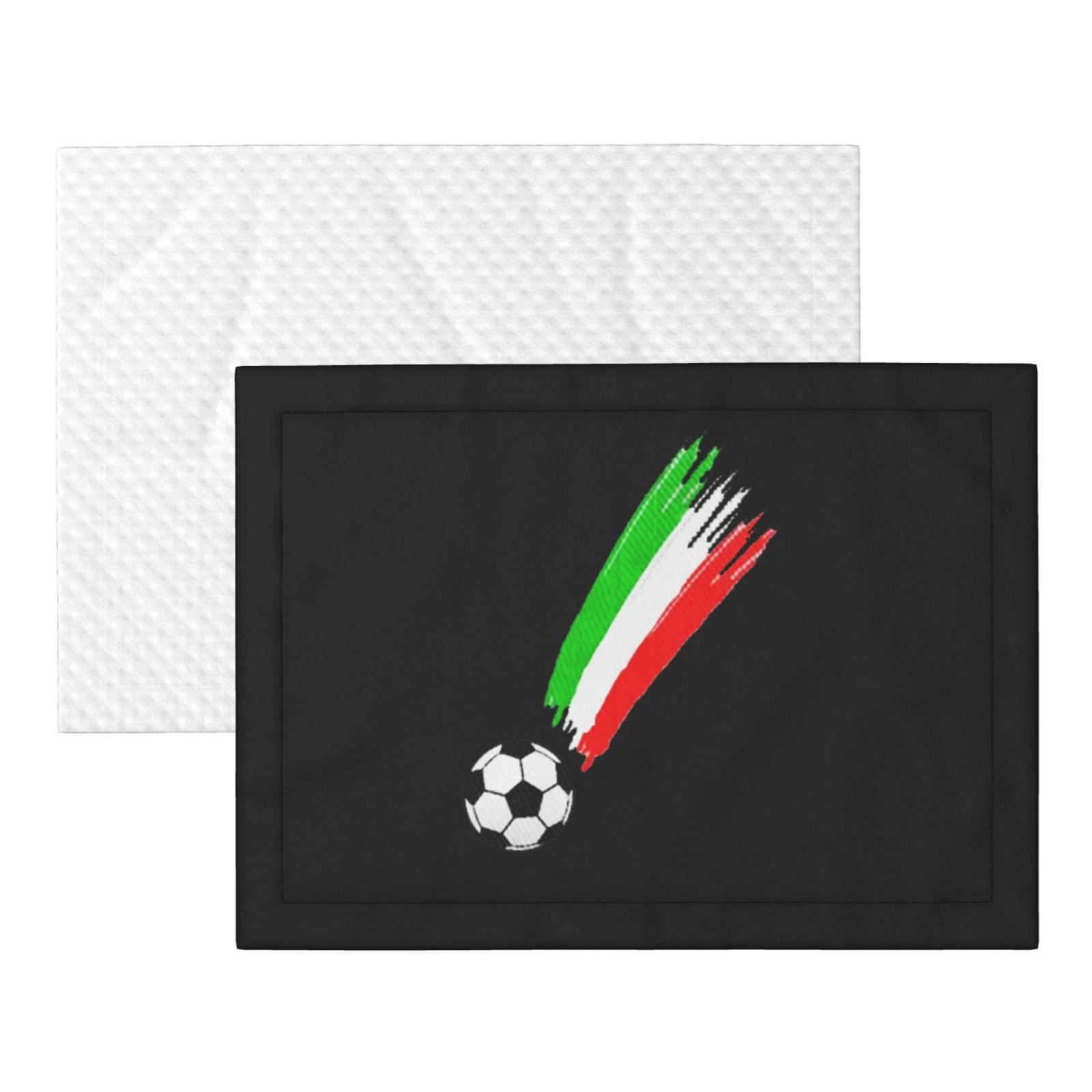 Flannel Throw Dog Blanket Italian Flag And Football Soft Warm Print Pet Blankets for Small Dog Cat Puppy