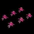 thumbnail image 3 of Lot de 100 mini-tiges de jardinage en plastique pour orchidées, roses et fleurs, rouges, 3 of 4
