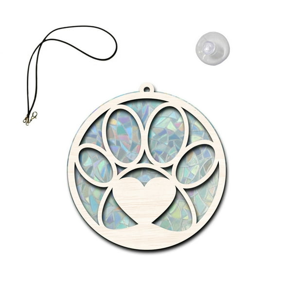 SDNall Attrape-Lumière Arc-en-Ciel en Bois, un Pendentif Commémoratif pour Animaux de Compagnie pour Honorer Votre Compagnon Chéri avec un Message Personnalisé