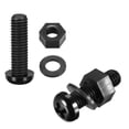 thumbnail image 5 of Uxcell M6x20mm Nylon Screw Nut Washer Assortment Kit Black 20 Set, 5 of 5