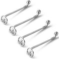 thumbnail image 1 of 4 Pack Stainless Steel Candle Wick Trimmer/Clipper/Cutter Scissor -Silver, 1 of 6