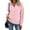 Pink #020, variant on Mohiass Women Sweatshirt Casual Long Sleeve Half Zip Pullover Lightweight Casual Loose Fashion Sweatshirts Black XL