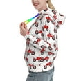 thumbnail image 2 of Sikiie Red Wheeled Tractors Women's Casual Hoodies Long Sleeve Lightweight Pullover Tops Loose Sweatshirt-XX-Large, 2 of 7