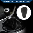 thumbnail image 2 of Pomo de cambio de marchas Unique Bargains 5 velocidades palanca de cambios manual para Nissan Patrol 2004-2007 de cuero sintético, 2 of 6