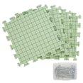 thumbnail image 2 of 4Pcs Foam Blocking Board Set with 50 T-Pins Thick Foam Knitting Block Mat Professional Grid Knitting Board Reusable Foam Crafts Blocking Mats for Beginner Knitting Lover DIY Gift Craft 12, 2 of 11