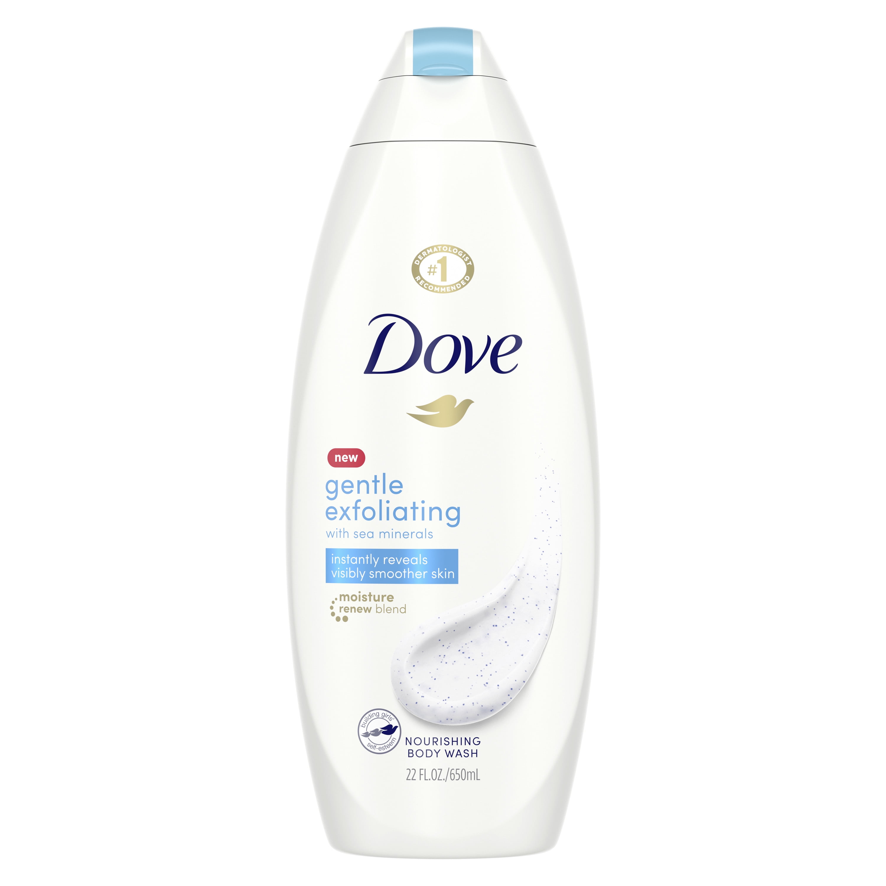 Dove Gentle Exfoliating With Sea Minerals Body Wash, 22 oz