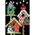 thumbnail image 2 of Premier Garden Size Flag - Christmas Birdhouse, 2 of 2