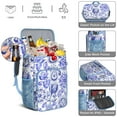 thumbnail image 2 of Colorful Geometric Insulated Cooler Backpack - Leakproof 20L Soft Cooler Bag with Padded Straps, Ideal for Hiking, Picnics & Travel, 2 of 2
