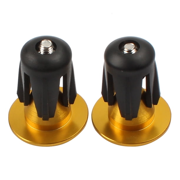 Tapa Para Extremos De Manillar De Bicicleta Bicicleta 1 par de manillar de bicicleta, tapa de extremo de agarre, tapones de extremo de manillar MTB de carretera (dorado) Likrtyny Accesorios para bicicletas