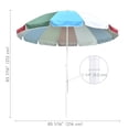 thumbnail image 3 of Yescom 8' Rainbow Beach Umbrella Sunshade with Tilt Sand Anchor UV Protection Outdoor, 3 of 9