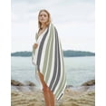 thumbnail image 2 of Sage Green Grey Striped Beach Towels Oversized Super Absorbent, Gray Modern Abstract Art Lightweight Bath Towel Quick Dry Sets For Bathroom/Pool/Rv Camping/Beach Play/Gym Room/Picnic 30"x60", 2 of 8