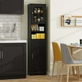 thumbnail image 4 of Costway 67" Tall Bathroom Cabinet Freestanding Storage Cabinet with 5 Adjustable Shelves Black, 4 of 10