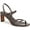 Cacao Brown Croc, variant on Women's Marcela Ankle Strap Heel Sandal Crimson Red Leather 8.5M