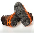 thumbnail image 5 of Crampones antideslizantes para escalada al aire libre, caminatas en invierno, 8 dientes, acero al manganeso, pesca en el hielo, raquetas de nieve, cubiertas de zapatos naranjas, 5 of 5
