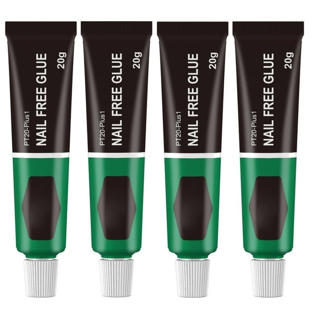witspace 4PCS Glue All Purpose Glue Nail Adhesive Multi Functional Glue Adhesive Strong Instant Adhesive For Bonding Plastic Wood Acrylic Glass for Bonding Plastic,Wood, Acrylic,Glass