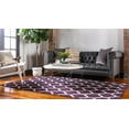 thumbnail image 3 of Unique Loom Trellis Geometric Modern Area Rugs, Purple, 3 of 3