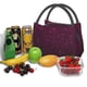 thumbnail image 3 of Easygdp Dark Purple Glitter Bolsa de Almuerzo Insulada Reutilizable, Bolsa de Mano y Bandolera para Oficina, Trabajo, Viajes, 3 of 6