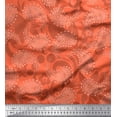 thumbnail image 1 of Soimoi Moss Georgette Fabric Paisley & Floral Artistic Print Fabric by Yard 42 Inch Wide, 1 of 2