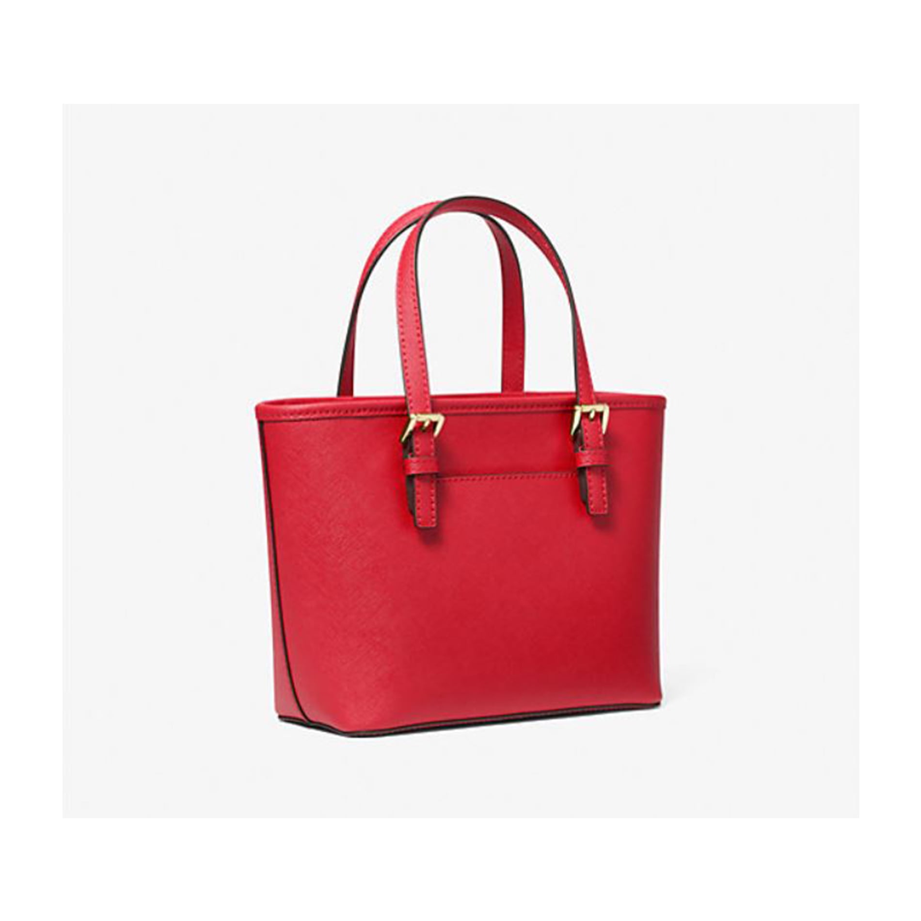 Michael Kors Womens XS Carry All Jet Set Travel Womens Tote Red