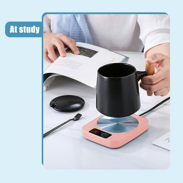 Heated Saucer Thermostatic Beverage Warmer for Kitchen, Electric Cup Warmer with Fast Heating Technology, Portable & Compact for Coffee, Tea & Beverages, Kitchen Essentials & Home Accessory