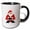 Black/White, variant on 3drose, Mid-century Modern Kitschy Santa Claus, 11oz Mug
