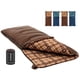 thumbnail image 1 of KingCamp Saco de dormir de franela de algodón, sacos de dormir tipo sobre para adultos en clima frío, 75 x 33, extra grande, ligero, resistente al agua, para acampar, mochilero y senderismo en todas l, 1 of 5