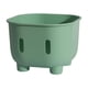 thumbnail image 5 of Otomana de almacenamiento multifuncional, reposapiés otomano para el hogar, taburete de almacenamiento, verde sin tapa, 5 of 6
