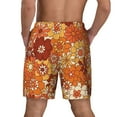 thumbnail image 4 of Gaeub Hippie Flower Mens Swim Trunks Stretch Beach Shorts Quick Dry for Men Swim Shorts Swimwear with Pockets- Large, 4 of 9