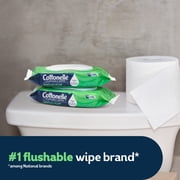 Cottonelle Gentle Plus Flushable Wet Wipes, 2 Flip-Top Packs