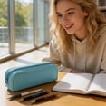 thumbnail image 2 of Hyknon Silicone Pencil Case Small Aesthetic Pencil Pouch with Zipper Waterproof Stationery Pen Bag for Makeup Classroom College Office, 2 of 6